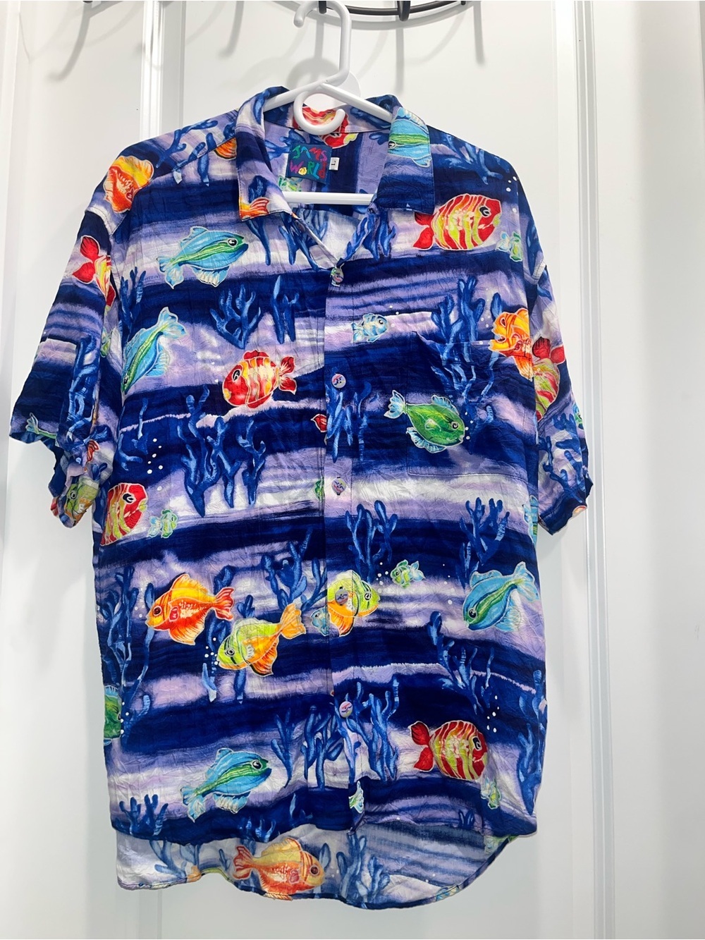 Vintage Jams world tropical fish underwater Hawaiian shirt